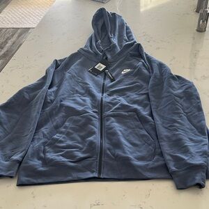 Nike Slate Blue zip up Hoodie women’s 1X